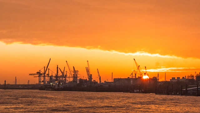 Hamburg Sonnenuntergang