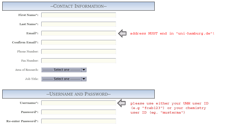 SciFinder Registration